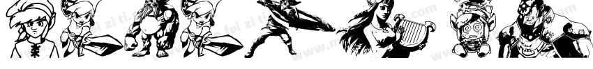 LEGEND OF THE WHITE字体转换